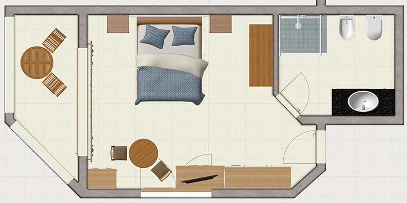 Superior Rooms  Floor Plan